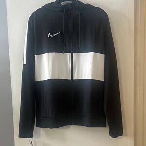 Nike Black and White Windbreaker Jacket